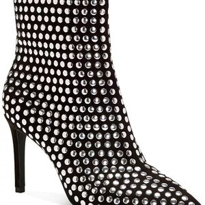 INC International Concepts Black and White Heeled Boots